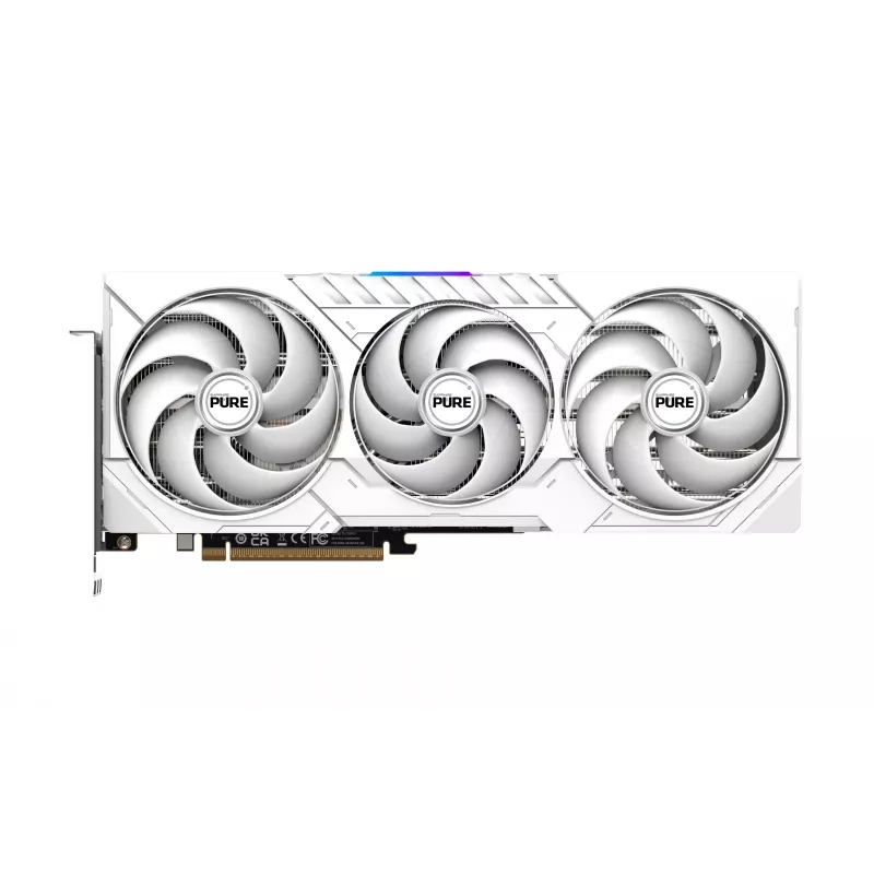 Placa gráfica Sapphire Radeon RX 9070 XT — 16 GB GDDR6, PCIe 5.0, 256 bits, 320 mm, 3 slots, branco