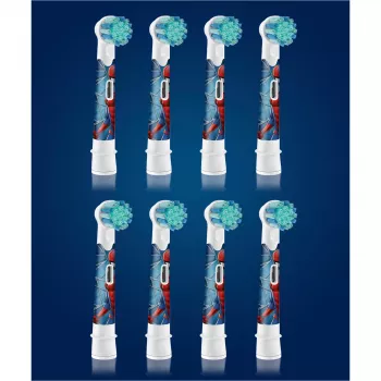 Cabeças de escova de substituição Oral-B Kids Spiderman, branco, 8 unid.