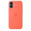 iPhone 16 Plus capa de silicone com MagSafe - mandarina