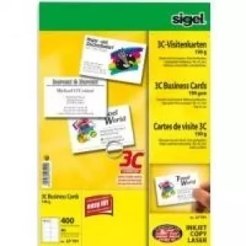 Cartões de visita Sigel LP791 400 unidades