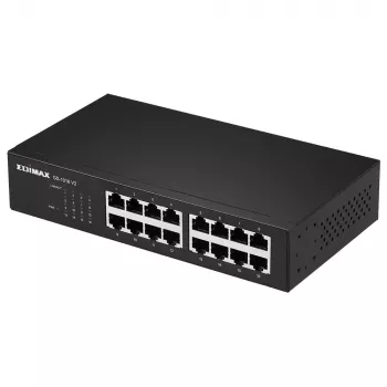 Edimax GS-1016 V2 switch de rede gerido Gigabit Ethernet (10/100/1000) preto