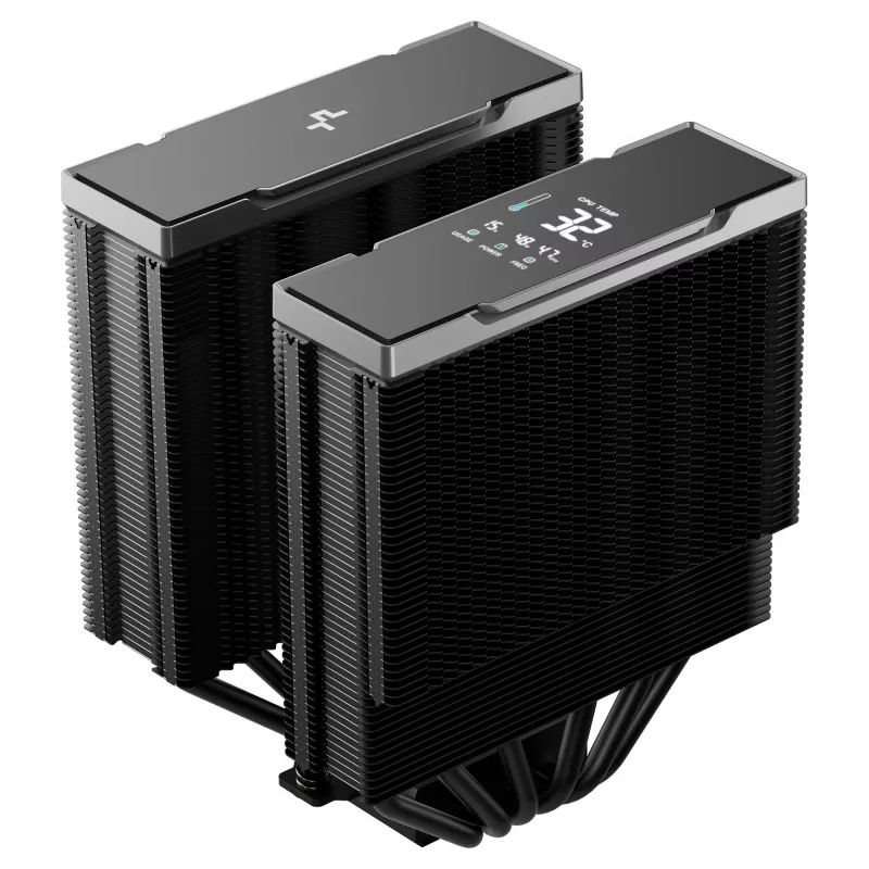 Arrefecedor de ar DeepCool AK620 G2 Digital NYX, ventoinha de 120 mm, pressão máx. de ar 2,78 mmH2O, 144 × 127 × 159 mm, preto