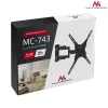Maclean Mc-743 - Suporte Vesa para monitor/TV, 13-50 preto, 30 kg