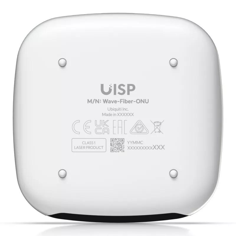Unidade de rede ótica UBIQUITI WAVE-FIBER-ONU com portas Gigabit Ethernet