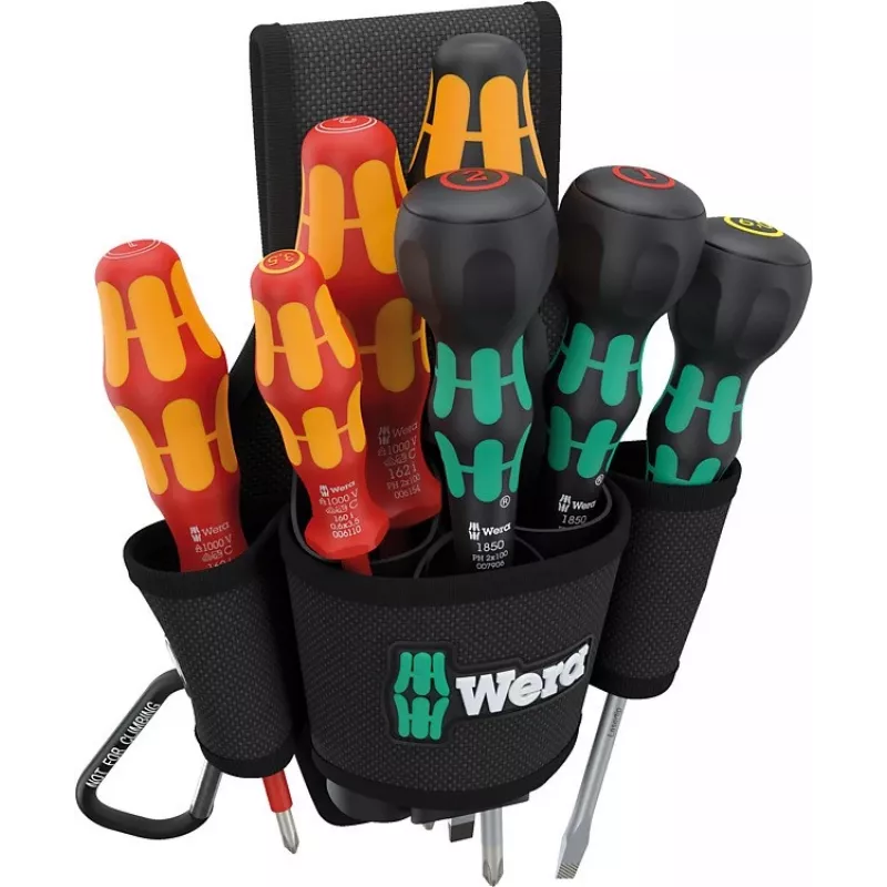 Conjunto de chaves de fendas Wera 9621 8 peças 240 mm x 70 mm