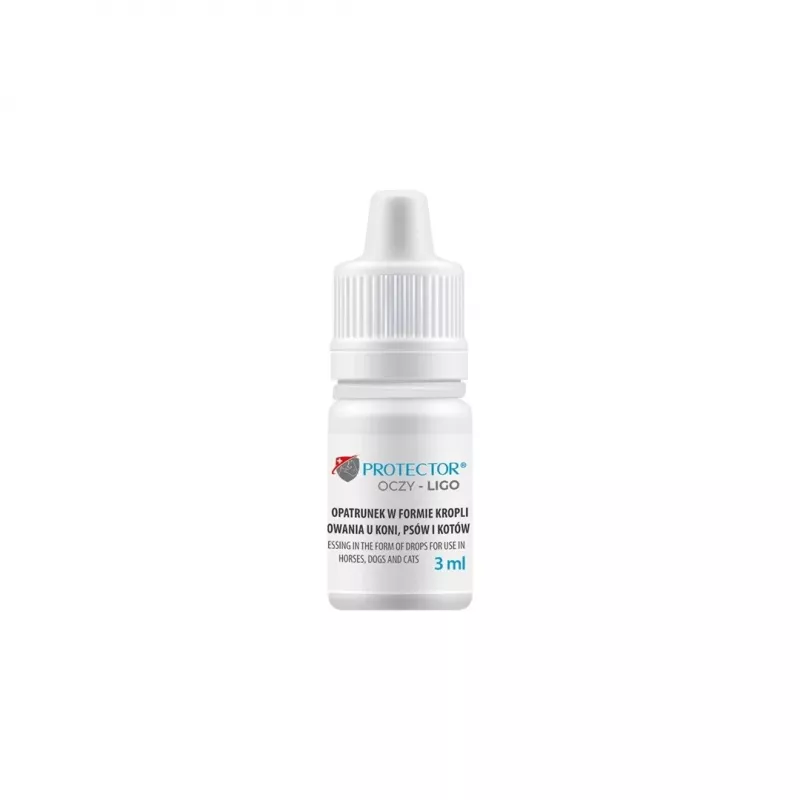 Gotas oftálmicas JM Sante Vet Protector Ligo 3 ml para cães e gatos — lavagem ocular em ceratite, retinite, traumatismos oculares