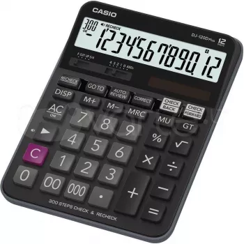 Casio DJ-120D Plus - Calculadora de secretária - 12 dígitos - Painel solar, Pilha (DJ-120DPLUS)