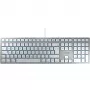 Teclado CHERRY KC 6000 fino FOR MAC Escritório USB QWERTZ Alemão Prateado