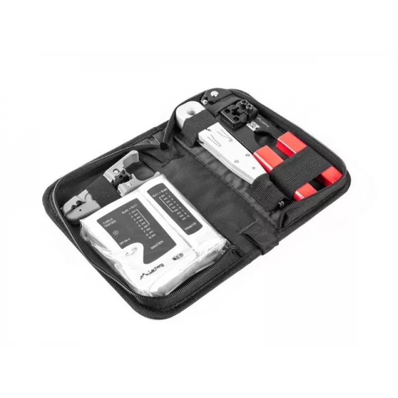 Conjunto de ferramentas de rede LANBERG testador descarnador alicate de cravar NT-0301 – suporte para fichas RJ-12