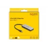 Hub USB 3.2 Gen 1 Type-C DeLOCK 64261 10000 Mbit/s preto cinzento