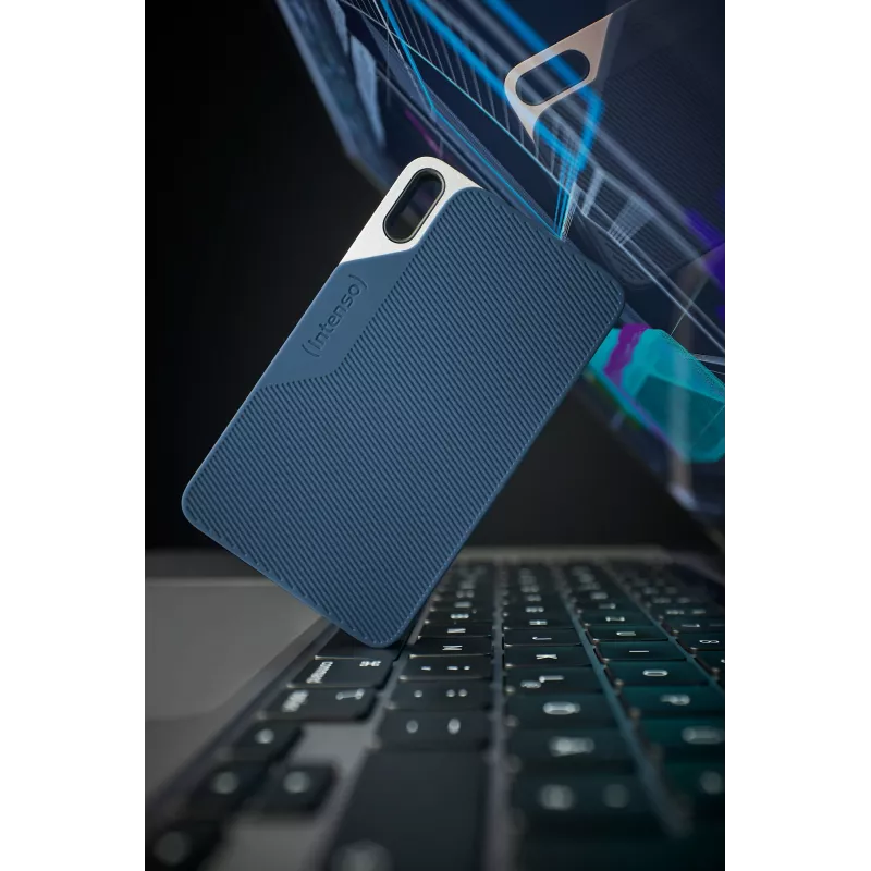 Unidade SSD Intenso 250GB USB Type-C 3.2 Gen 1 azul cinzento