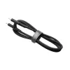 Cabo de silicone líquido FIXED USB-C/USB-C, 0,5m, 60W, preto | Fixed