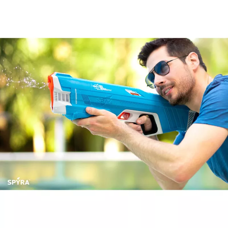 SpyraThree, pistola de água azul