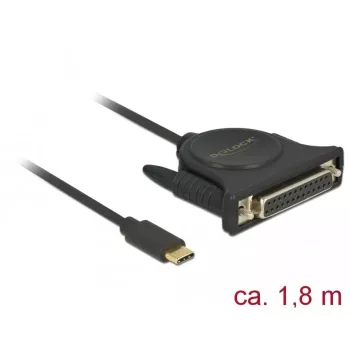 Cabo paralelo DeLOCK 62980 preto 1,8 m