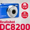 Agfa Photo DC8200 azul + bolsa + cartão SD 16 GB