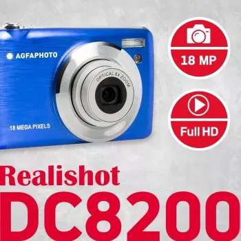 Agfa Photo DC8200 azul + bolsa + cartão SD 16 GB