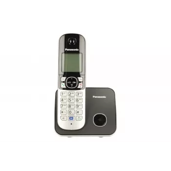 Telefone DECT Panasonic KX-TG6811 com identificação de chamadas preto