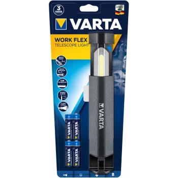 Lâmpada de trabalho LED Varta Work Flex preta 250 lm IPX4