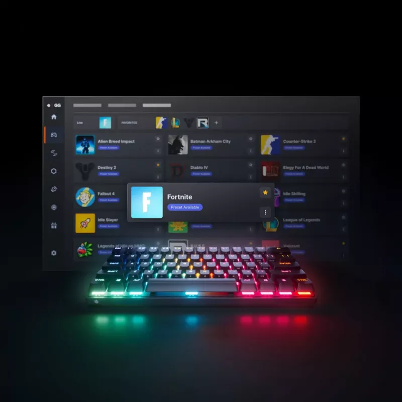 Teclado mini mecânico STEELSERIES Apex Pro Gen 3 Mini com switches RGB