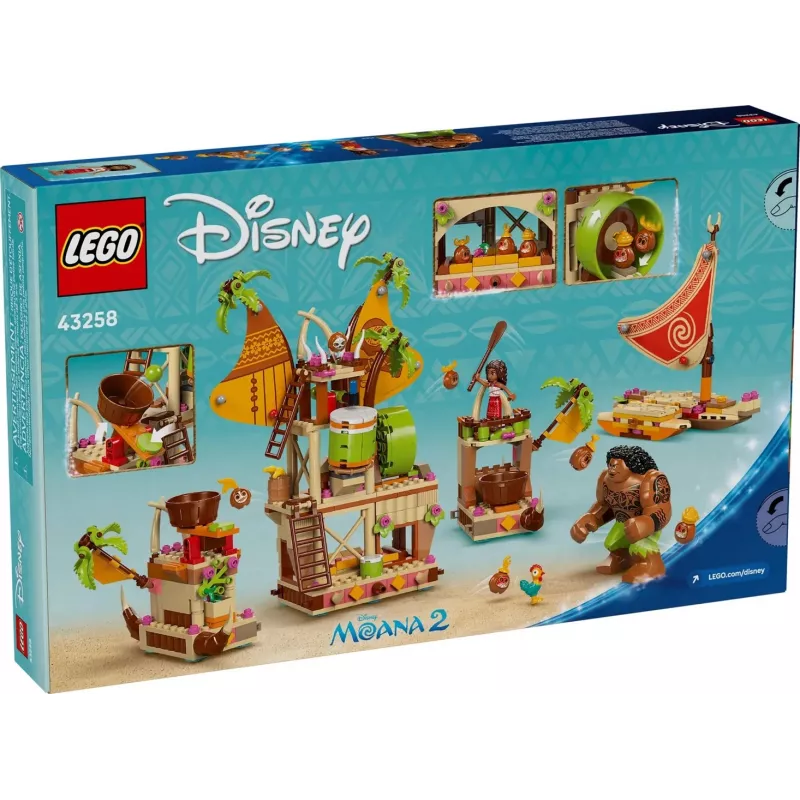 LEGO Disney Barco Kakamora Conjunto de brincar 43258 – 572 peças, 2 minifiguras, para crianças a partir dos 7 anos