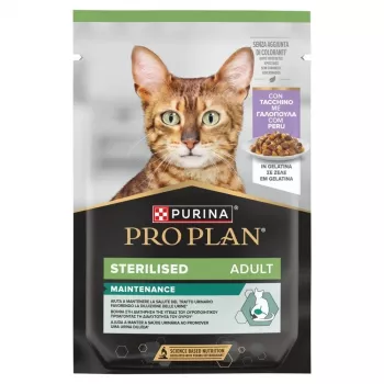 PURINA Pro Plan Sterilised Adult Maintenance peru em geleia - Alimento húmido para gatos - 85 g