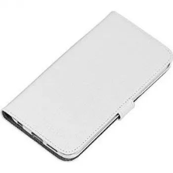 Nevox ORDO - capa flip para telemóvel - pele sintética PU - cinzento, branco - para Samsung Galaxy S6 edge