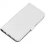 Nevox ORDO - capa flip para telemóvel - pele sintética PU - cinzento, branco - para Samsung Galaxy S6 edge