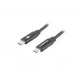 Cabo USB-C para USB-C LANBERG CA-CMCM-40CU-0018-BK — USB 2.0, 1,8 m, preto