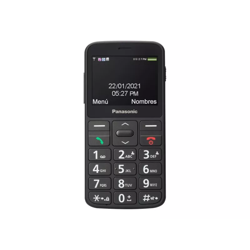 Telemóvel Panasonic KX-TU160 — 2,4 polegadas TFT, Single SIM, 2G, 320×240, Bluetooth, USB-C, câmara 0,3 MP, preto