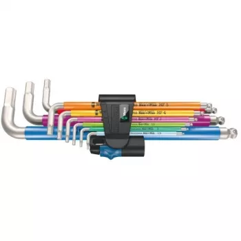 Conjunto de chaves sextavadas métricas HEX-PLUS, 9 peças