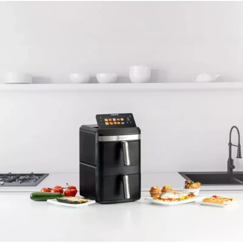 Fritadeira sem óleo Taurus Air Duo Slim com dois cestos