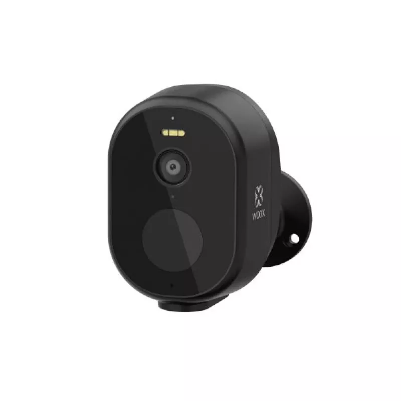 Woox Câmara inteligente Wi-Fi exterior com bateria solar, 4MP 2K, bateria recarregável 5200mAh, TUYA, WOOX