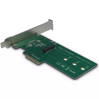 Inter-Tech KT016 Adaptador PCIe para unidades M.2 PCIe (unidade M.2 PCIe, host PCIe x4), placa