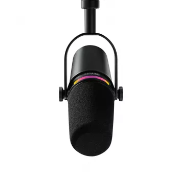 Shure MV7+-K-BNDL - microfone para discurso/canto com ligação XLR/USB-C, preto + tripé de mesa GATOR