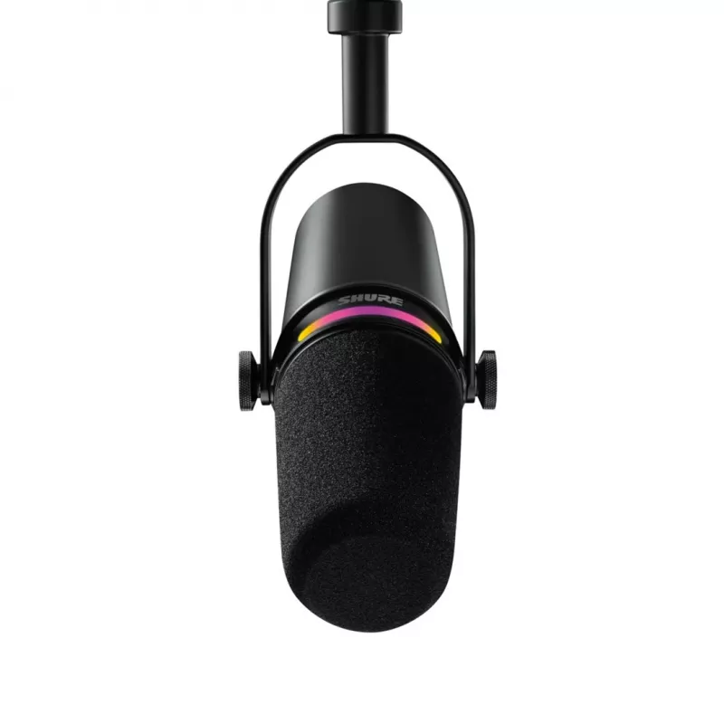 Shure MV7+-K-BNDL - microfone para discurso/canto com ligação XLR/USB-C, preto + tripé de mesa GATOR