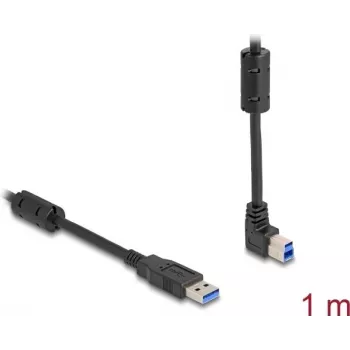 Cabo USB DeLOCK Type-A macho para Type-B macho 90° angular 1 m