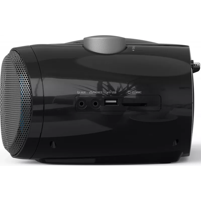 Coluna Bluetooth portátil SENCOR SPT4710B — 20 W de potência total, Bluetooth 5.3, CD/USB/UKW, alimentação por bateria ou rede