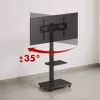 Suporte de TV ergo office ER-304 B, capacidade máx. 50 kg, VESA 600x400