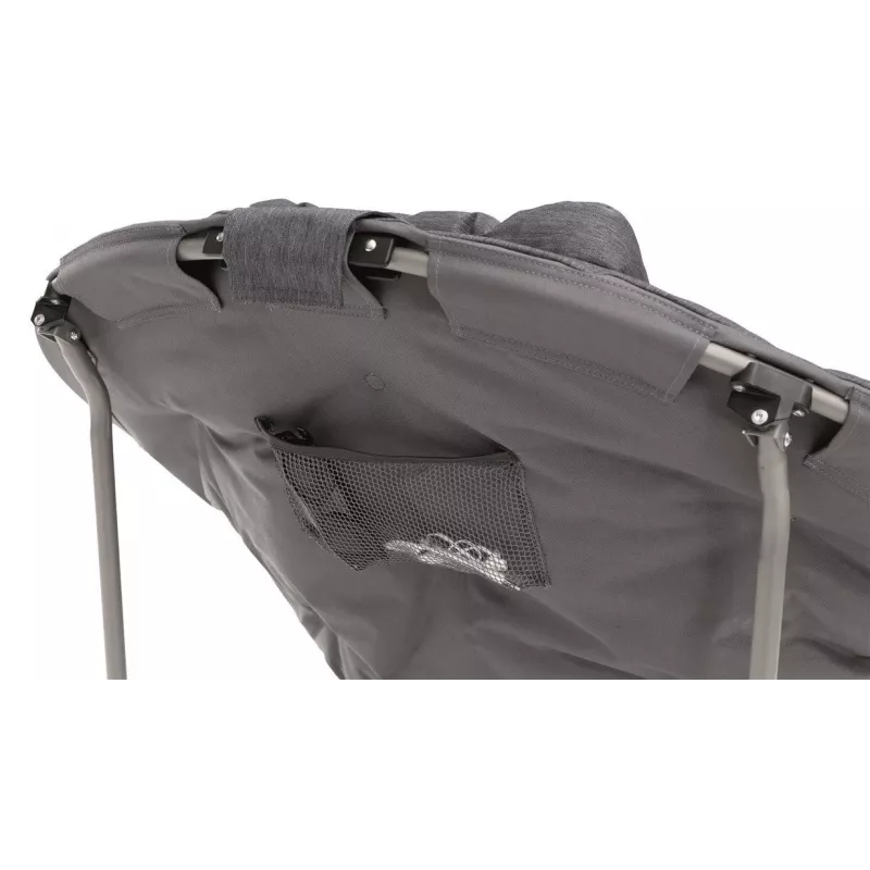Cadeira de campismo Outwell Kentucky Lake — cadeira dobrável de 4 pernas, carga máx. 120 kg, largura 1040 mm, profundidade 700 mm, peso 8,1 kg