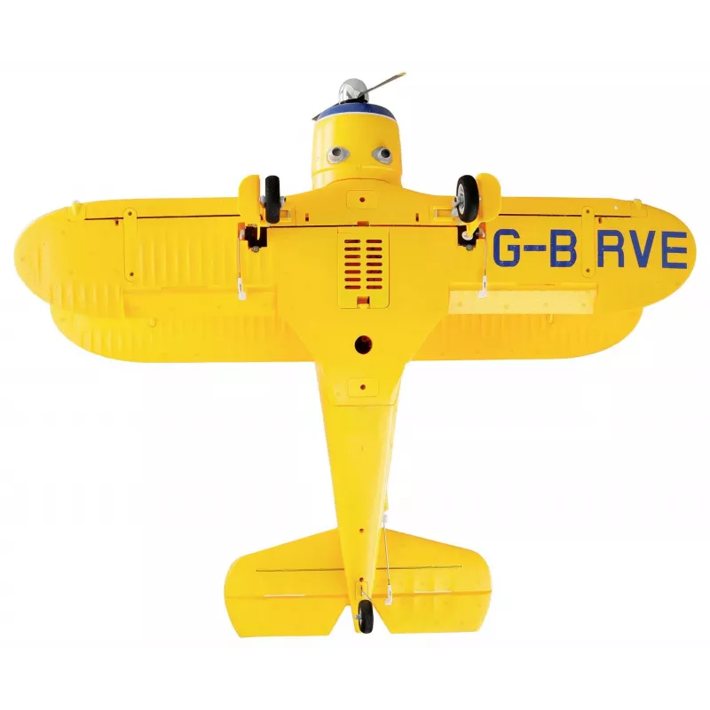 Avião RC Amewi AMXFlight Beech D17s 3D/6G RTF — amarelo, modelo pronto a voar