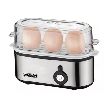 Cozedor de ovos Mesko MS 4485 para 3 ovos 210 W preto, prateado, transparente