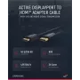 Clicktronic Cabo adaptador DisplayPort/HDMI™ Casual, 10 m - cabo ultra-alta velocidade - DisplayPort / HDMI™ - 4K@60Hz (44927)