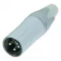 Conector XLR NEUTRIK ficha, reto número de polos: 3 branco NC3MXX-WT 1 unid. (NC3MXX-WT)