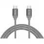 Cabo USB Nevox 1654 USB 2.0 2 m USB C cinzento prateado