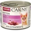 Comida húmida para gatos animonda Carny Baby Paté 200 g — vaca e frango, sem cereais, receita para gatinhos, lata de abertura fácil