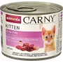 Comida húmida para gatos animonda Carny Baby Paté 200 g — vaca e frango, sem cereais, receita para gatinhos, lata de abertura fácil