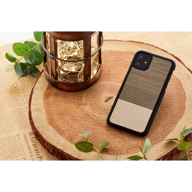 Capa para smartphone man and wood para iPhone 11 — preto, capa de proteção