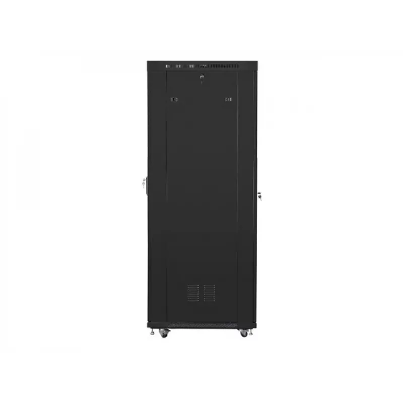 Lanberg FF01-8042-12BL armário rack de chão de 19 polegadas 42U, 800x1000x2127,5 mm, porta de vidro, LCD, IP20, para montagem, preto