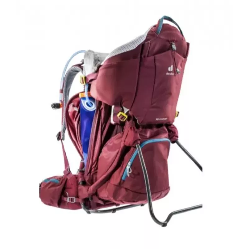 Mochila porta-bebé Deuter Kid Comfort poliamida vermelho