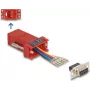 DeLOCK D-Sub 9 pinos fêmea para RJ12 fêmea kit de montagem vermelho